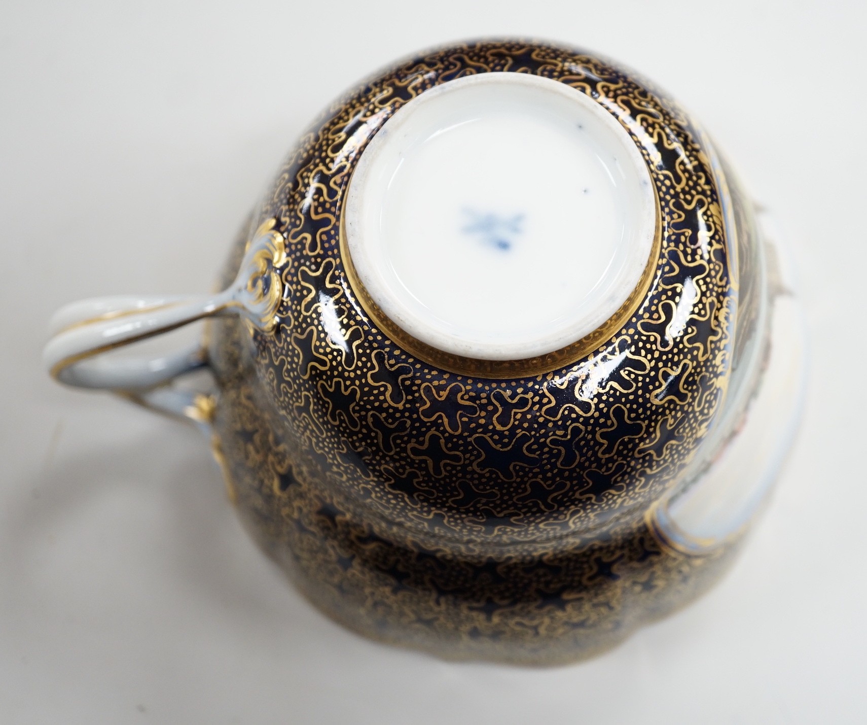 A 19th century Meissen topographical breakfast or tea cup, 8cm tall